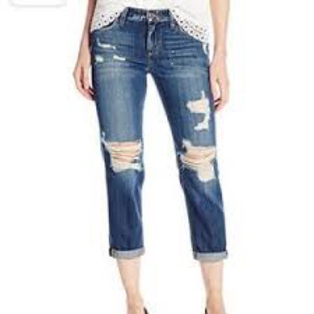 Joes jeans the Billie crop distressed size 31